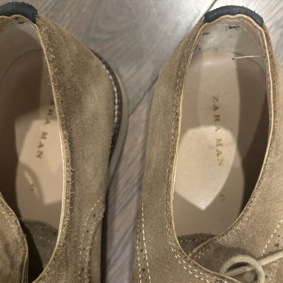 Zara Men tan suede shoes in sz 41